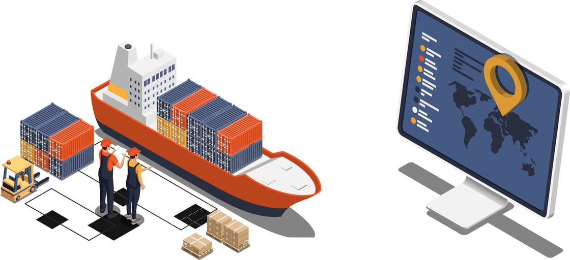 Global Shipping Logistics Illustration 2